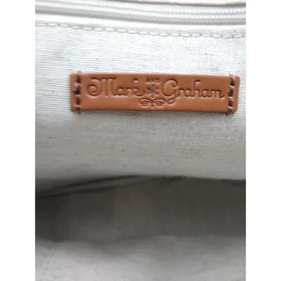 Mark And Graham Brown Leather Brooklyn Carryall Satchel Bag - Picture 7 of 9